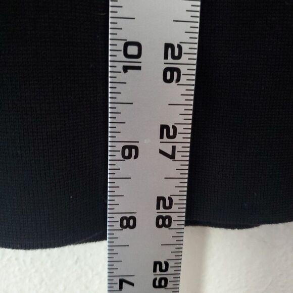 Ann Taylor Tunic Tank Top Womens XL Black Viscose Blend Round Neck Split Hem - Picture 12 of 15